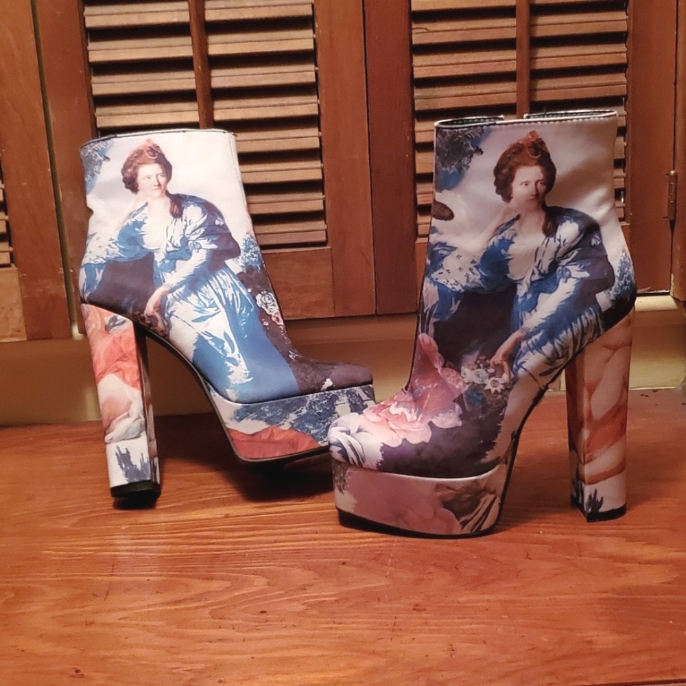 Platform boots- Wearable Art Sz. 7.5 - Picture 5 of 15